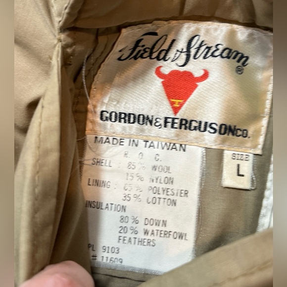 Gordon & Ferguson Field & Stream DOWN PUFFER VEST BROWN BLACK Plaid Reversible L - Picture 2 of 16